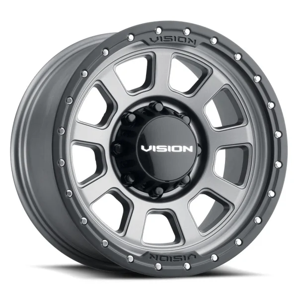 Vision Wheel Off-Road – 350 OJOS – Grey – 17″x9″ -12mm – All weather Wheels – 350-7981SGBL-12