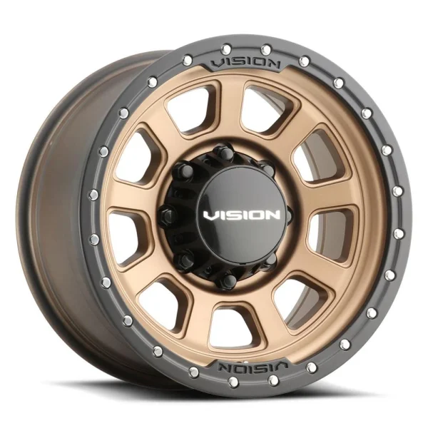 Vision Wheel Off-Road – 350 OJOS 2020 – Black – 15″x8″ -28mm – All weather Wheels – 350BL5885SBBR-28