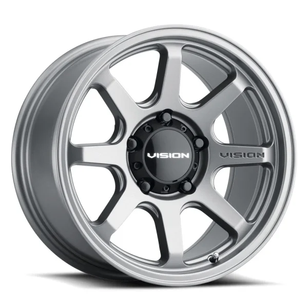 Vision Wheel Off-Road – 351 FLOW – Grey – 17″x9″ 0mm – All weather Wheels – 351-7950SG0