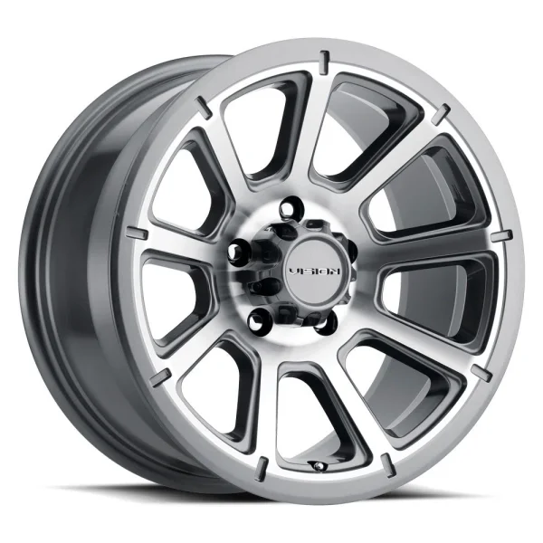 Vision Wheel HD – 353 TURBINE – Gunmetal – 14″x5.5″ 0mm – Summer Wheels – 353VTH4565GMMF0