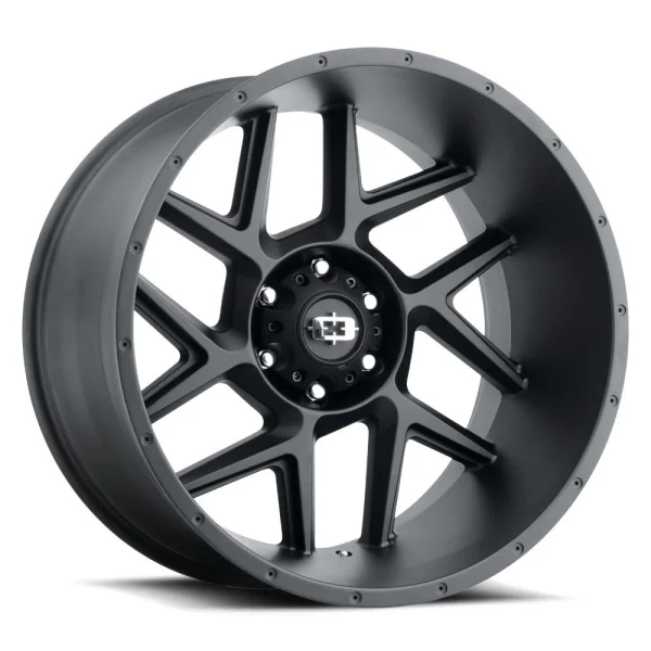 Vision Wheel Off-Road – 360 SLIVER – Black – 20″x10″ -25mm – All weather Wheels – 360-20073SB-25