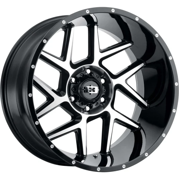 Vision Wheel Off-Road – 360 SLIVER – Black – 20″x10″ -25mm – Summer Wheels – 360-20073GBMF-25