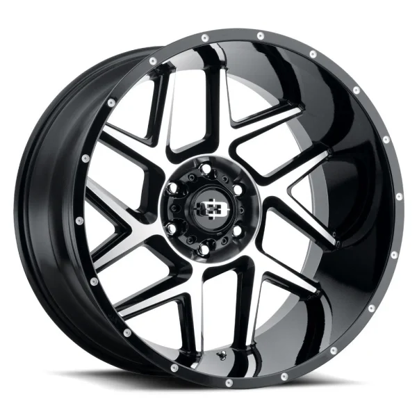 Vision Wheel Off-Road – 360 SLIVER – Black – 20″x10″ -25mm – Summer Wheels – 360-20050GBMF-25