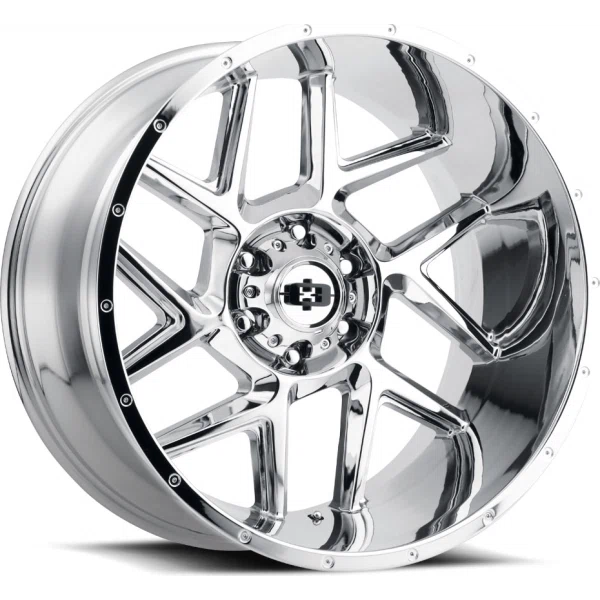 Vision Wheel Off-Road – 360 SLIVER – Chrome – 20″x10″ -25mm – All weather Wheels – 360-20073C-25