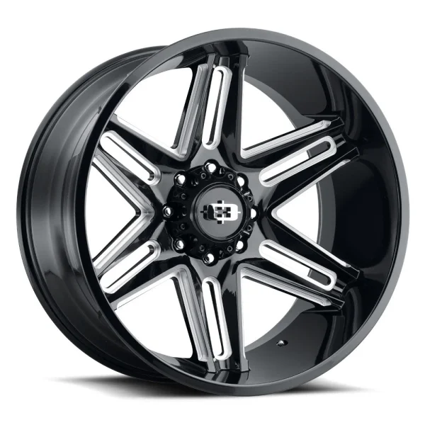 Vision Wheel Off-Road – 363 RAZOR – Black – 20″x10″ -25mm – Summer Wheels – 363-20085GBMS-25