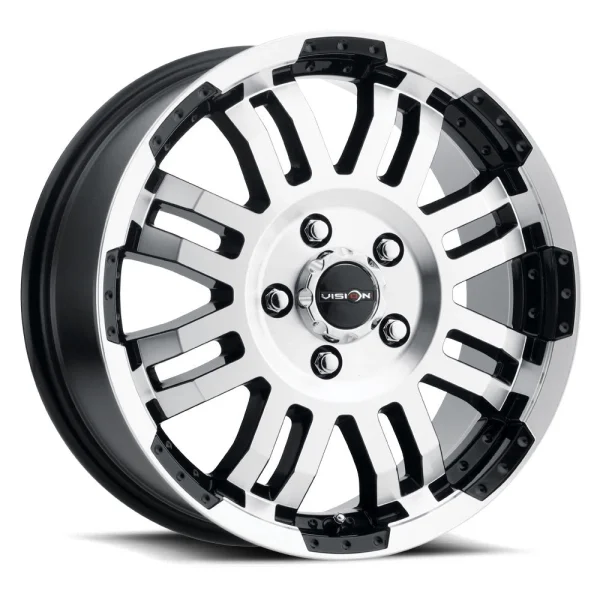 Vision Wheel Off-Road – 375 WARRIOR – Black – 16″x6.5″ 45mm – Summer Wheels – 375-6632GBMF45-18L