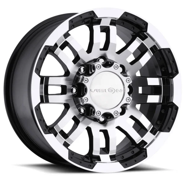 Vision Wheel HD – 375 WARRIOR – Black – 16″x6″ 0mm – Summer Wheels – 375VTH6681GBMF0