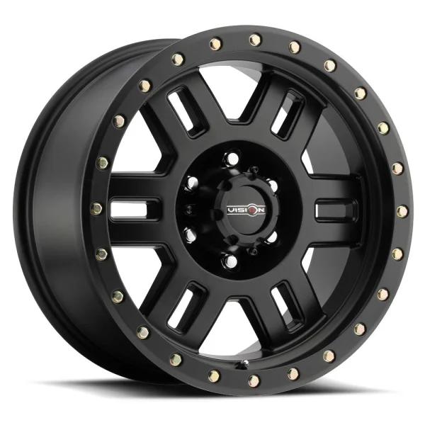 Vision Wheel Off-Road – 398 MANX – Black – 15″x8″ -19mm – All weather Wheels – 398-5883MB-19
