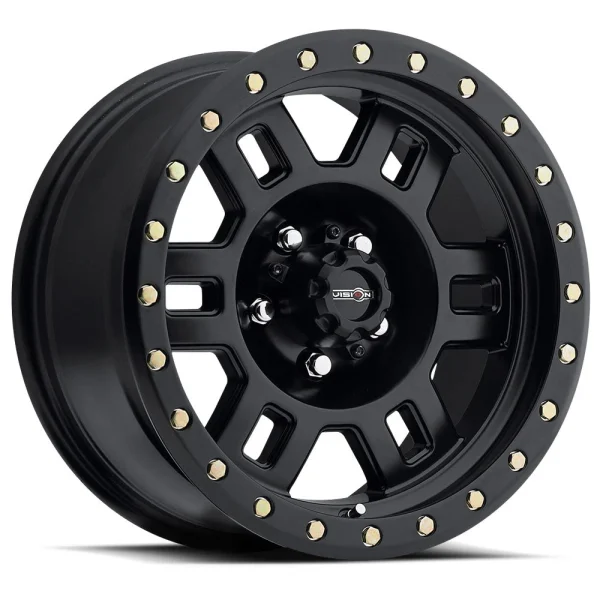 Vision Wheel Off-Road – 398 MANX – Black – 15″x8″ -19mm – All weather Wheels – 398-5865MB-19