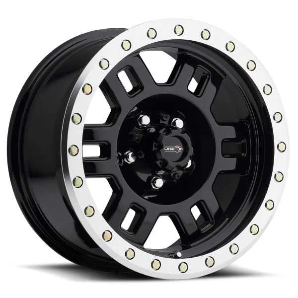 Vision Wheel Off-Road – 398 MANX – Black – 15″x8″ -19mm – Summer Wheels – 398-5873GBML-19