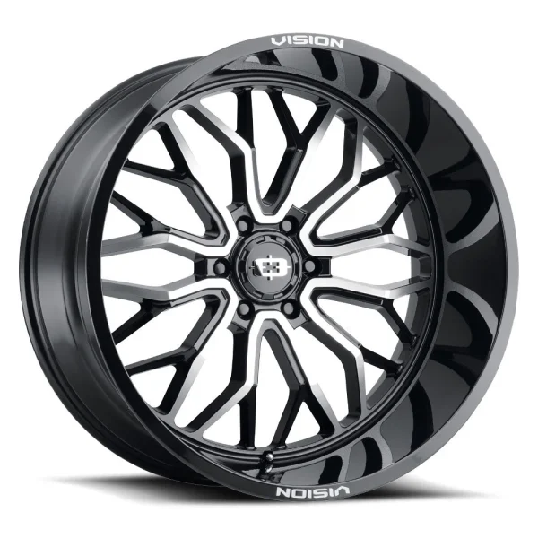Vision Wheel Off-Road – 402 RIOT – Black – 24″x12″ -51mm – Summer Wheels – 402-24283GBMF-51