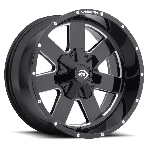 Vision Wheel Off-Road – 411 ARC – Black – 17″x9″ -12mm – Summer Wheels – 411-7973MS-12