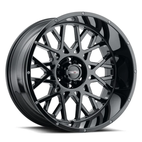 Vision Wheel Off-Road – 412 ROCKER – Black – 18″x9″ 12mm – All weather Wheels – 412-8973GB12