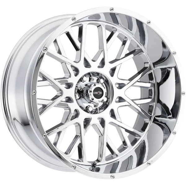Vision Wheel Off-Road – 412 ROCKER – Chrome – 20″x10″ -25mm – All weather Wheels – 412-20081C-25