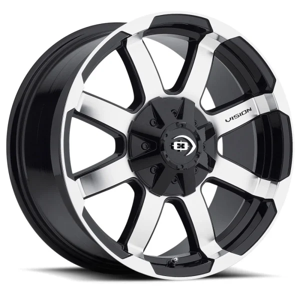 Vision Wheel Off-Road – 413 VALOR – Black – 15″x7.5″ -12mm – Summer Wheels – 413-5707GBMF-12