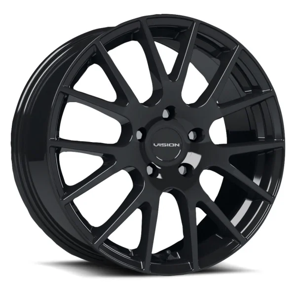 Vision Wheel Street Designs – 18 HELLION – Black – 14″x5.5″ 38mm – All weather Wheels – 18A4549GB38
