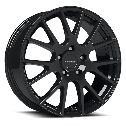 Vision Wheel Street Designs – 18 HELLION – Black – 15″x6.5″ 38mm – All weather Wheels – 18-5648GB38