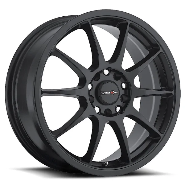 Vision Wheel Street Designs – 425 BANE – Black – 15″x6.5″ 38mm – All weather Wheels – 425-5618MB38