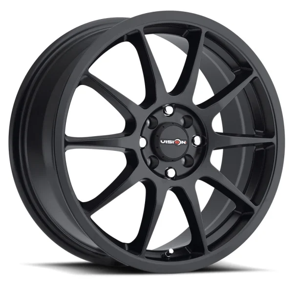 Vision Wheel Street Designs – 425 BANE – Black – 15″x6.5″ 38mm – All weather Wheels – 425-5601MB38