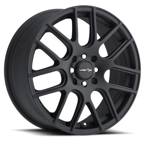 Vision Wheel Street Designs – 426 CROSS – Black – 15″x6.5″ 38mm – All weather Wheels – 426H5603MB38
