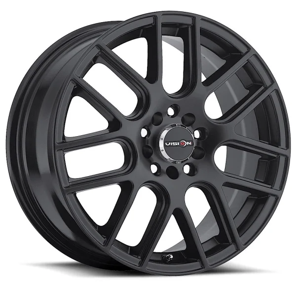 Vision Wheel Street Designs – 426 CROSS – Black – 14″x5.5″ 38mm – All weather Wheels – 426H4518MB38
