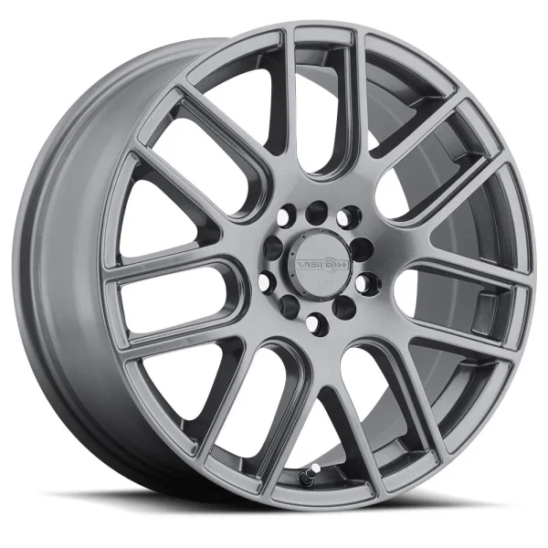 Vision Wheel Street Designs – 426 CROSS – Gunmetal – 15″x6.5″ 38mm – All weather Wheels – 426H5618GM38