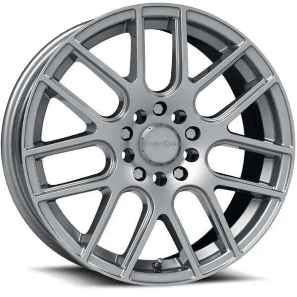 Vision Wheel Street Designs – 426 CROSS – Silver – 16″x7″ 38mm – All weather Wheels – 426H6714WPS38