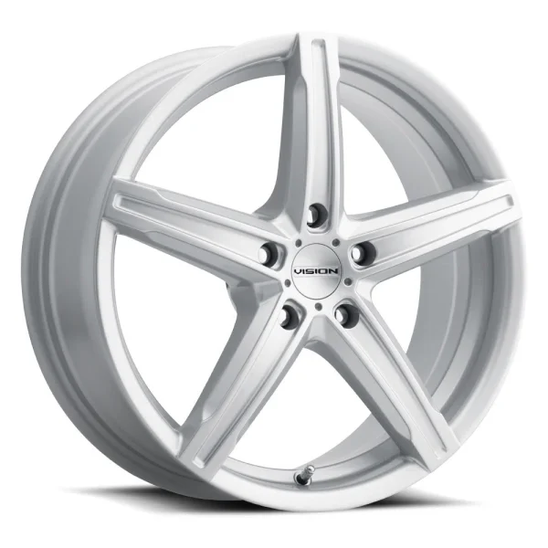 Vision Wheel Street Designs – 469 BOOST – Silver – 15″x6.5″ 38mm – All weather Wheels – 469-5644S38