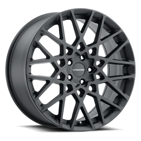 Vision Wheel Street Designs – 474 RECOIL – Black – 17″x8″ 38mm – All weather Wheels – 474-7831SB38