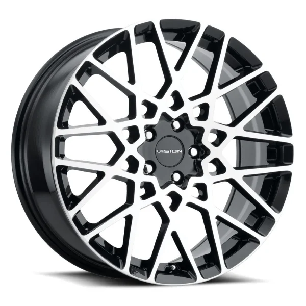 Vision Wheel Street Designs – 474 RECOIL – Black – 17″x8″ 38mm – Summer Wheels – 474-7831GBMF38