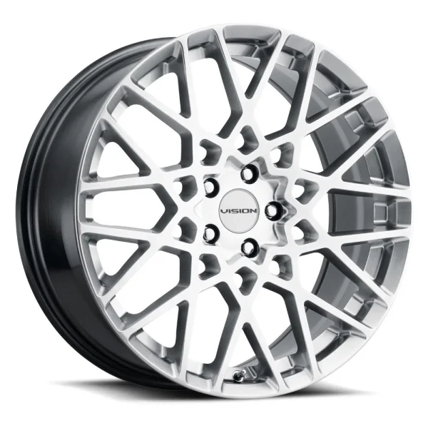 Vision Wheel Street Designs – 474 RECOIL – Silver – 17″x8″ 38mm – All weather Wheels – 474-7831HS38