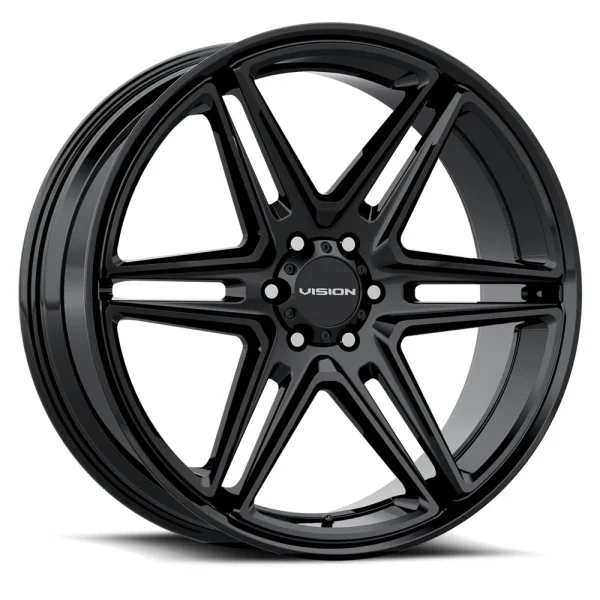 Vision Wheel Street Designs – 476 WEDGE – Black – 20″x9″ 15mm – All weather Wheels – 476-2985GB15