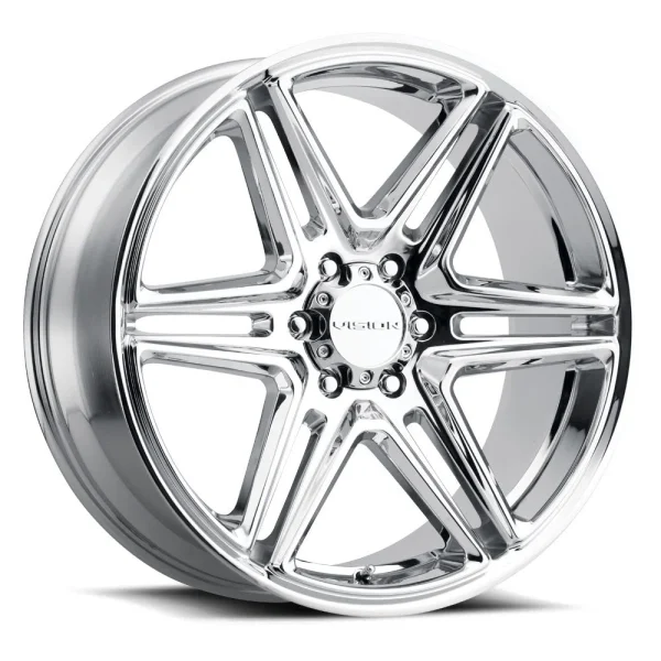 Vision Wheel Street Designs – 476 WEDGE – Chrome – 20″x9″ 15mm – Summer Wheels – 476-2985C15