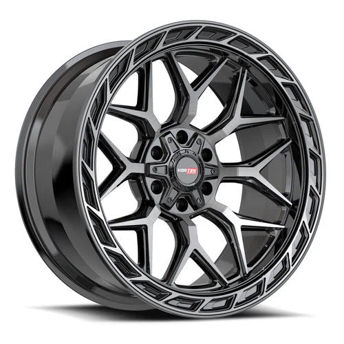 Vortek Offroad – VRP-504 ENZO – Black – 20″x10″ -18mm – Summer Wheels – 504201057-18BDCDT