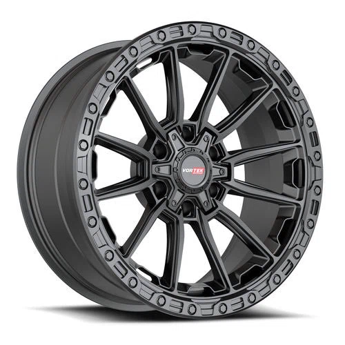 Vortek Offroad – VRT-601 SPARTAN – Black – 17″x9″ 12mm – All weather Wheels – 6011795712MB