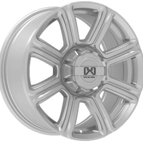 Wildland – Hurricane – Silver – 17″x8″ 15mm – All weather Wheels – H178620391578S