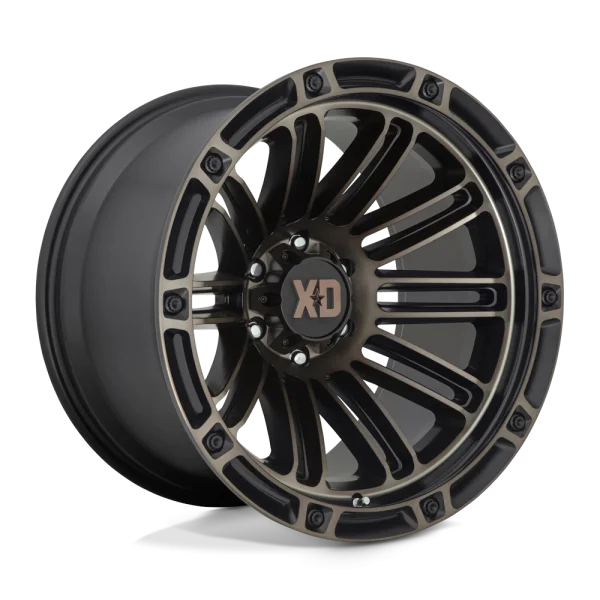 XD Series – XD846 DOUBLE DEUCE – Black – 20″x12″ -44mm – All weather Wheels – XD84621280644N