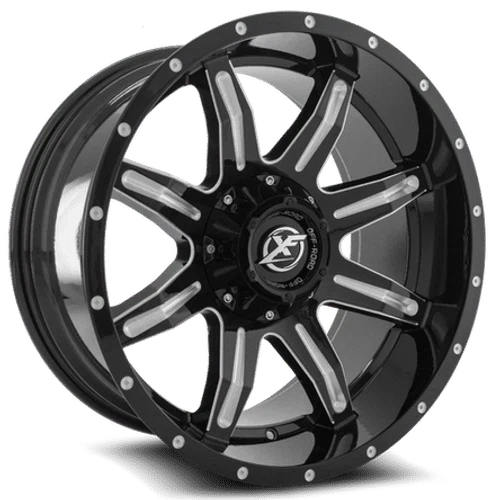 XF Off-Road – XF-215 – Black – 20″x10″ -12mm – Summer Wheels – XF-215201051271397-12GBML