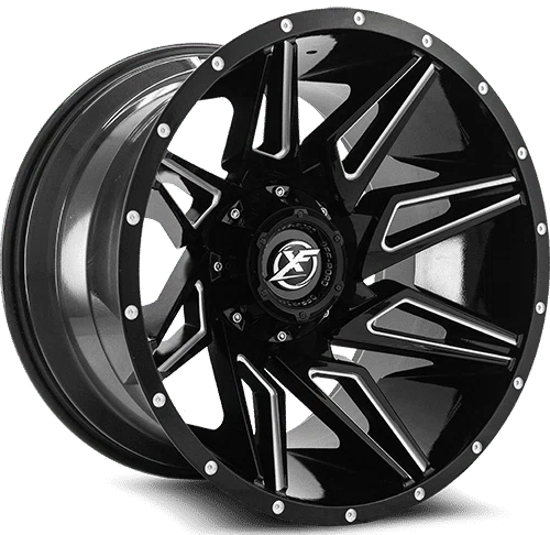 XF Off-Road – XF-218 – Black – 20″x10″ -24mm – Summer Wheels – XF-218201051271397-24GBML