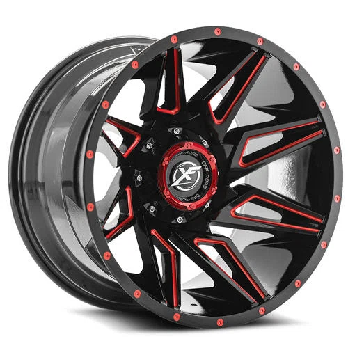 XF Off-Road – XF-218 – Black – 22″x12″ -44mm – Summer Wheels – XF-218221251397150-44GBMLR