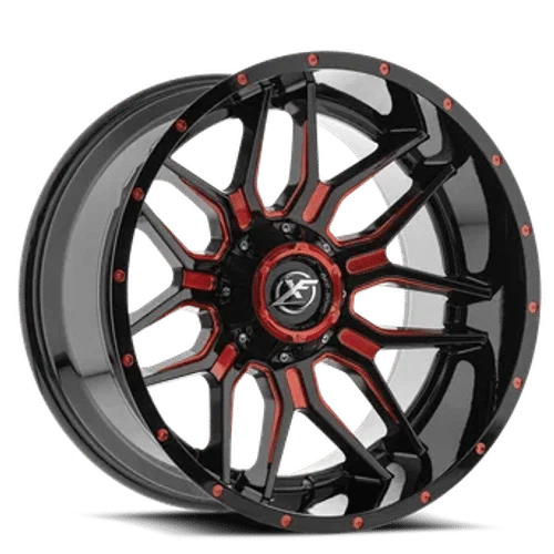 XF Off-Road – XF-222 – Black – 20″x10″ -24mm – Summer Wheels – XF-222201051271397-24GBMLR