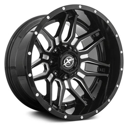 XF Off-Road – XF-222 – Black – 20″x10″ -12mm – Summer Wheels – XF-222201051271397-12GBML