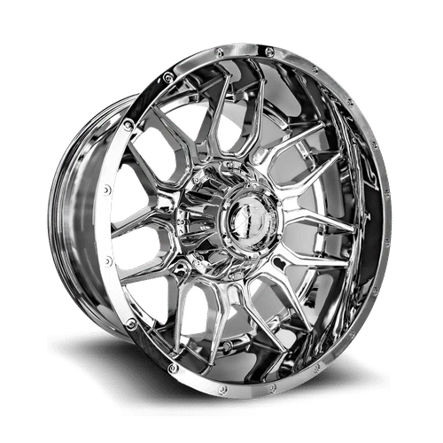 XF Off-Road – XF-222 – Chrome – 20″x12″ -44mm – Summer Wheels – XF-222201281651180-44C