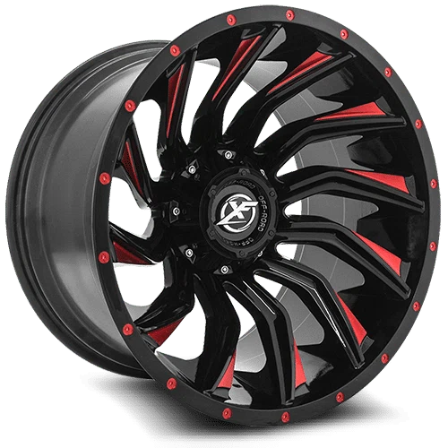 XF Off-Road – XF-224 – Black – 20″x10″ -12mm – Summer Wheels – XF-224201051271397-12GBMLR