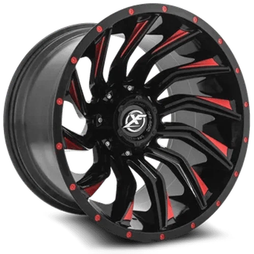 XF Off-Road – XF-224 – Black – 20″x10″ -24mm – Summer Wheels – XF-224201081651180-24GBMLR