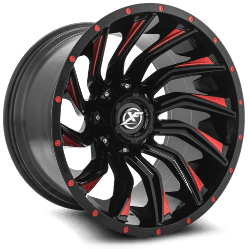 XF Off-Road – XF-224 – Black – 20″x10″ -12mm – Summer Wheels – XF-224201051397150-12GBMLR