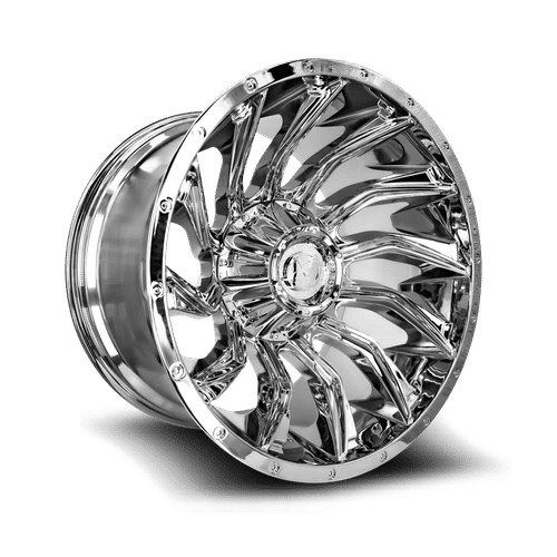 XF Off-Road – XF-224 – Chrome – 20″x12″ -44mm – Summer Wheels – XF-224201281701651-44C