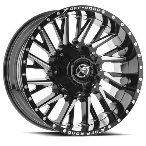 XF Off-Road – XF-226 – Black – 20″x10″ -12mm – Summer Wheels – XF-226201051397150-12GBML