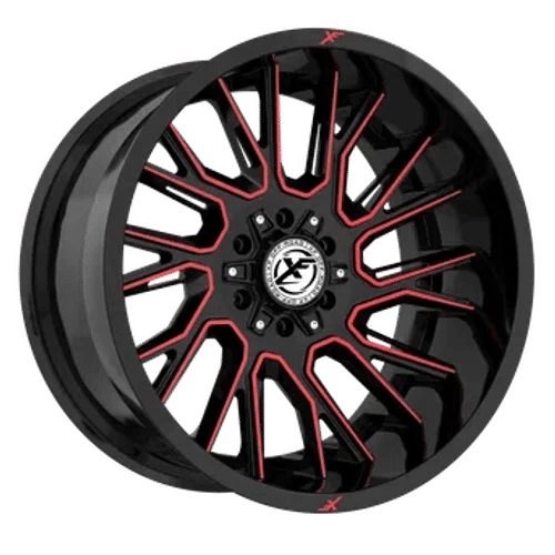 XF Off-Road – XF-230 – Black – 20″x10″ -12mm – Summer Wheels – XF-230201051271397-12GBMRED
