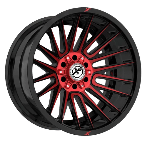XF Off-Road – XF-234 – Black – 20″x10″ -12mm – Summer Wheels – XF-234201051271397-12GBMRED